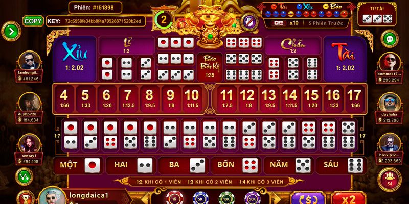 Bí kíp chơi sicbo tài phú MD5 bất bại