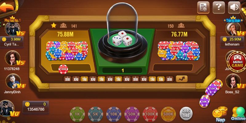 3 cửa cược phổ biến trong game tài xỉu đổi thưởng