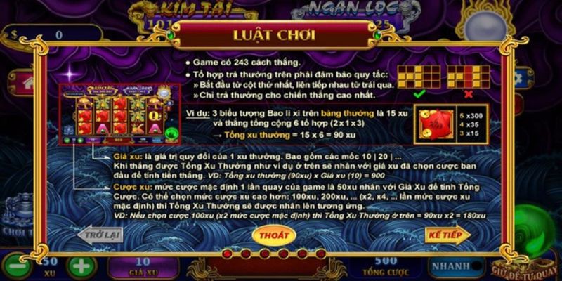Luật chơi chi tiết