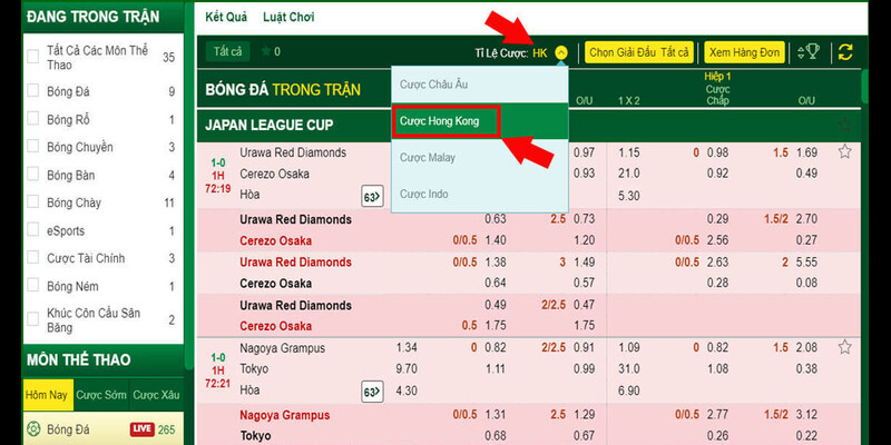 Tips Đánh Kèo Châu Á